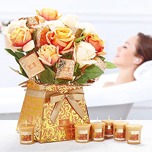 Luxury SunsetRose Bouquet for Mum and Women