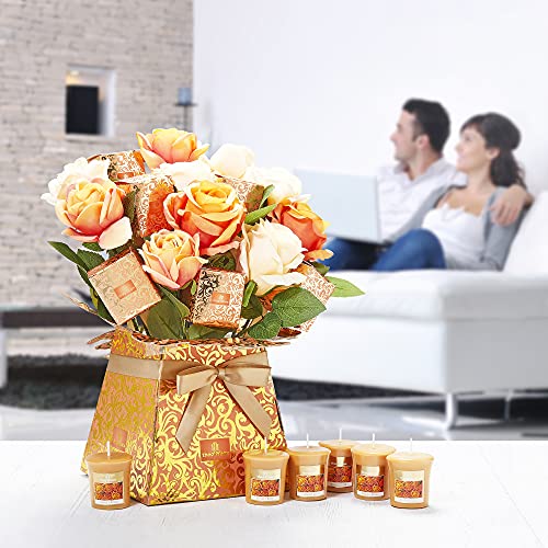 Luxury SunsetRose Bouquet for Mum and Women