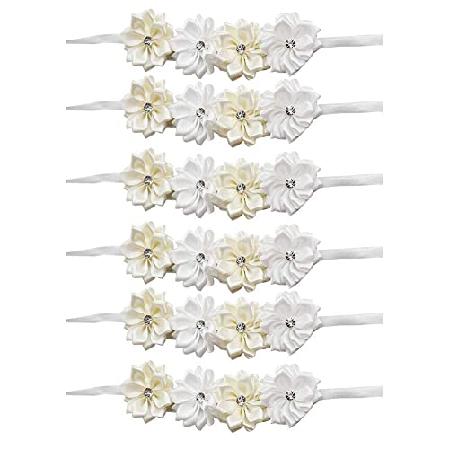 Wedding Wrist Corsage with 6 Artificial Flowers