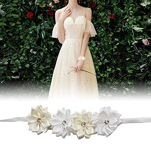 Wedding Wrist Corsage with 6 Artificial Flowers