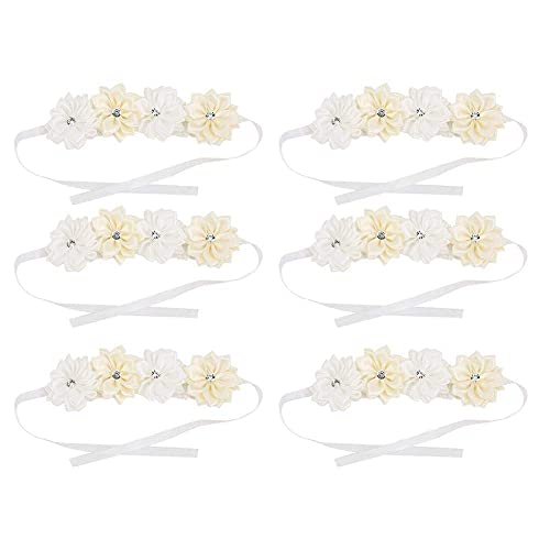 Wedding Wrist Corsage with 6 Artificial Flowers