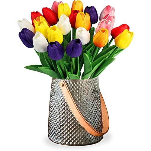 Multicolor Artificial Tulips Bouquet for Home Decor