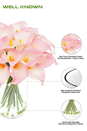 Artificial Calla Lily Bouquet in Pink