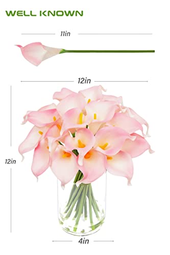 Artificial Calla Lily Bouquet in Pink