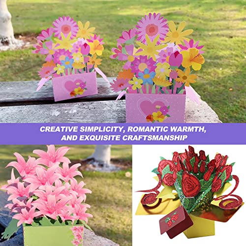 Lily Flower Pop Up Greeting Card