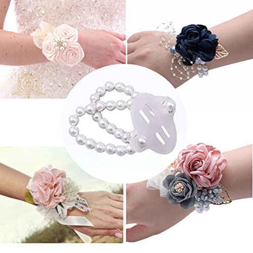 White Pearl Wrist Corsage for Weddings & Festivals