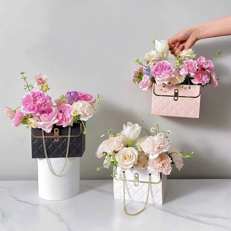 Floral Gift Bags with Handle - Set of 5