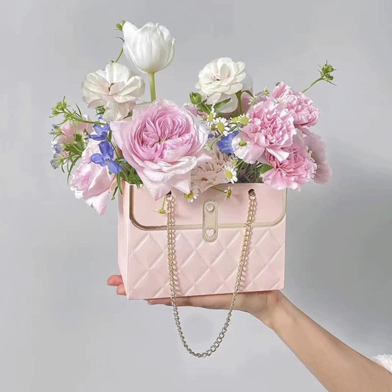 Floral Gift Bags with Handle - Set of 5