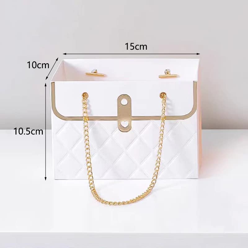 Floral Gift Bags with Handle - Set of 5