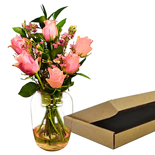 Pink Rose Letterbox Bouquet for Gifting