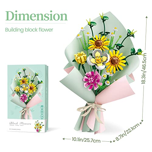 Artificial Flower Building Set for Home Décor