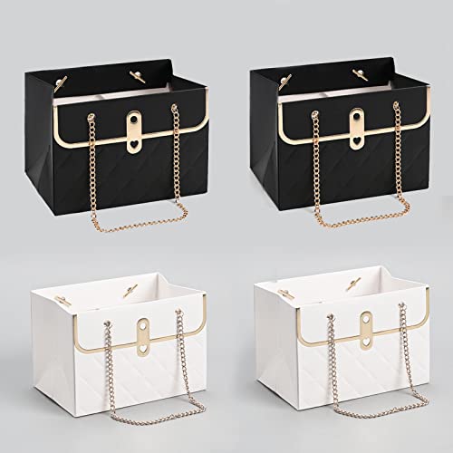 Flower Paper Box Bouquet with Metal Chain