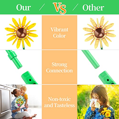 Artificial Flower Building Set for Home Décor