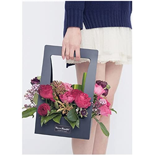10 Pink and Black Bouquet Gift Bags