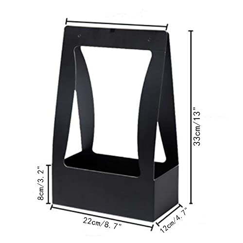 10 Pink and Black Bouquet Gift Bags