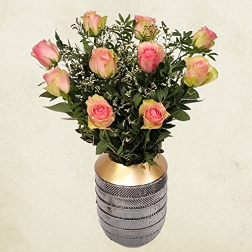 Fresh Pink Rose Bouquet for Celebrations