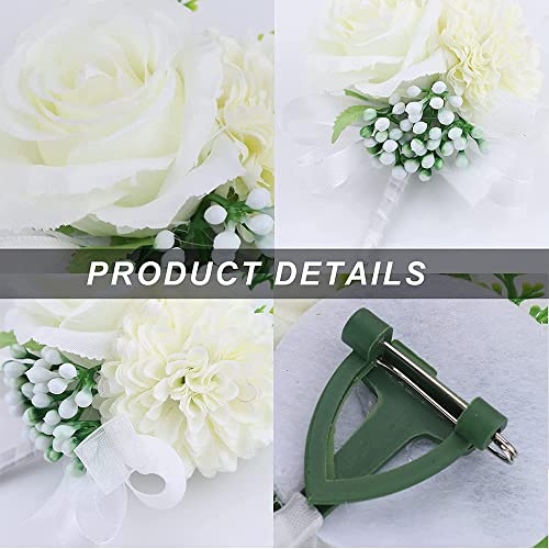 Wedding Rose Wrist Corsage Set