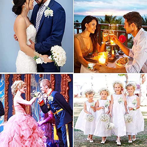 Wedding Rose Wrist Corsage Set