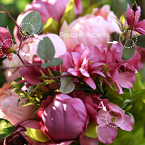 Peony and Hydrangea Silk Bouquets for Décor