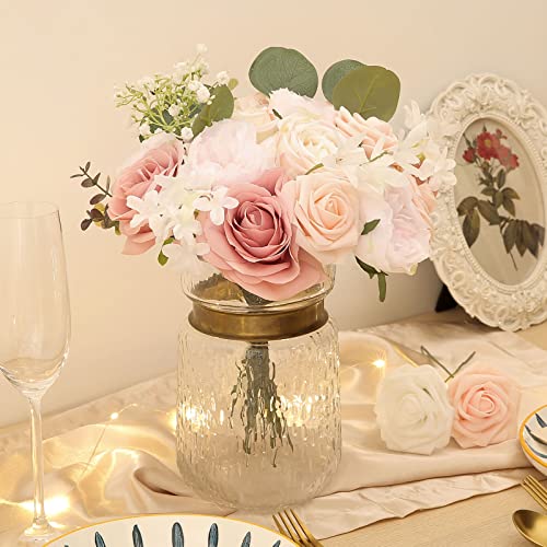 Dusty Rose Artificial Wedding Flower Combo