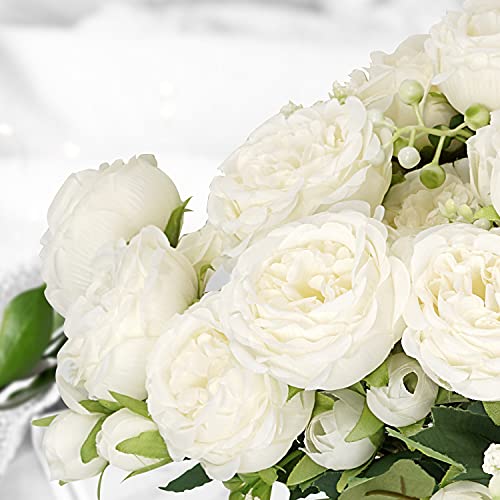 Peony Silk Wedding Bouquets, Set of 4