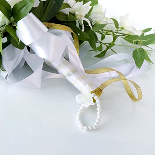 Cascading Artificial Flower Bride Bouquet for Weddings