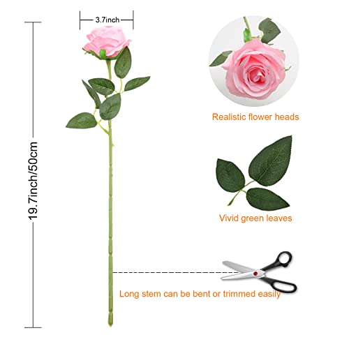 Silk Rose Bouquet for Weddings and Decor