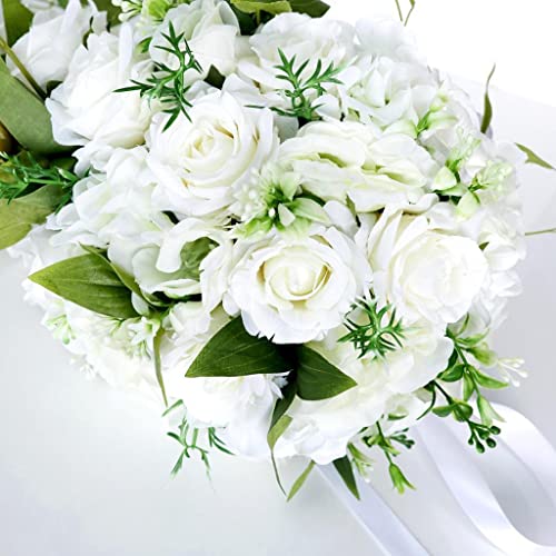 Cascading Artificial Flower Bride Bouquet for Weddings