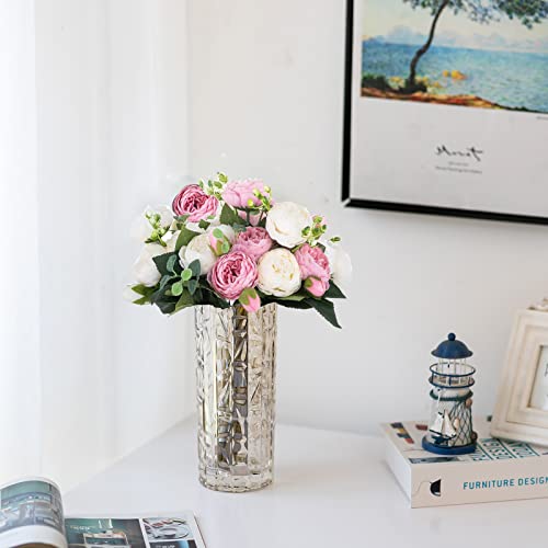 Pink & White Peony Bouquet for Weddings & Home Décor
