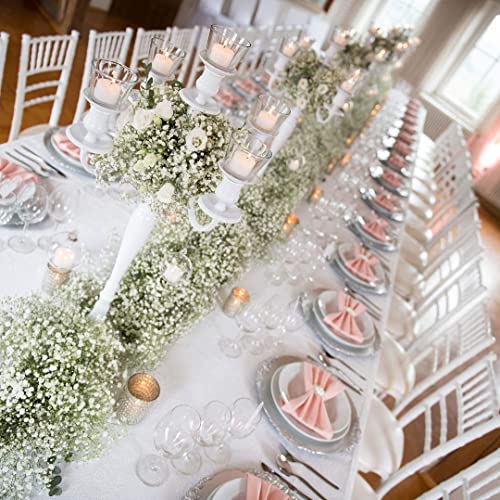 12-Piece White Artificial Gypsophila Flower Bouquets