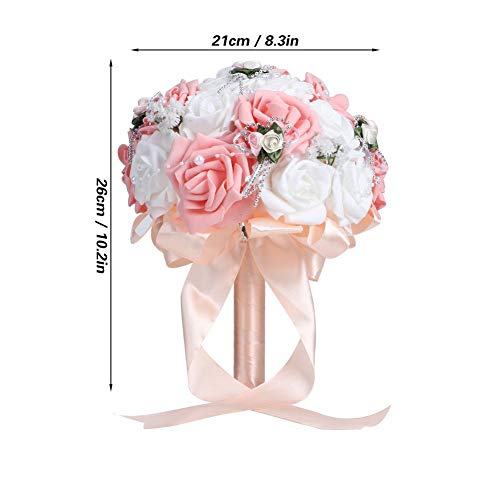 Pink Wedding Bouquet for Bride and Bridesmaids