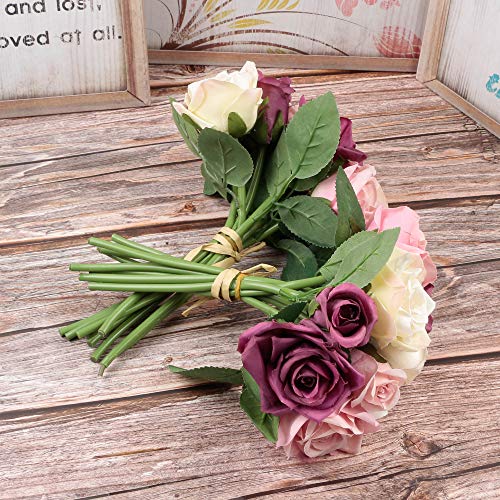 Silk Rose Bouquets for Weddings