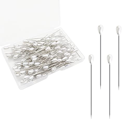 Teardrop Pearl Boutonniere Pins - 100pcs
