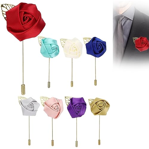 Handmade Satin Lapel Pins for Weddings & Proms