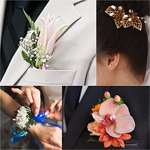 Teardrop Pearl Boutonniere Pins - 100pcs