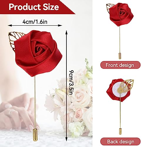 Handmade Satin Lapel Pins for Weddings & Proms