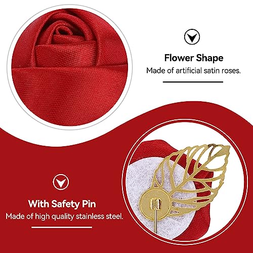 Handmade Satin Lapel Pins for Weddings & Proms