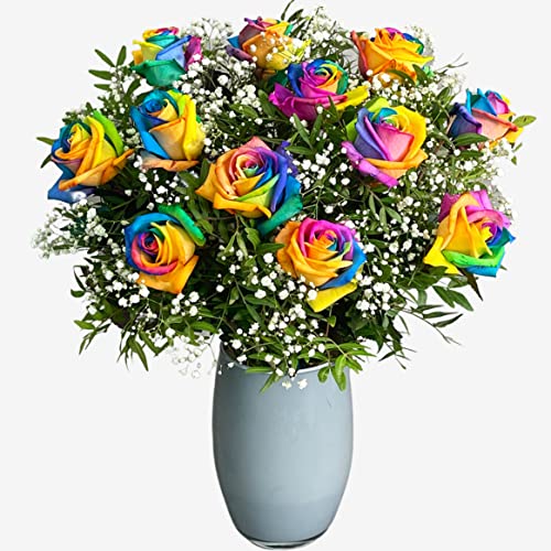 Rainbow Rose Bouquet for Special Occasions