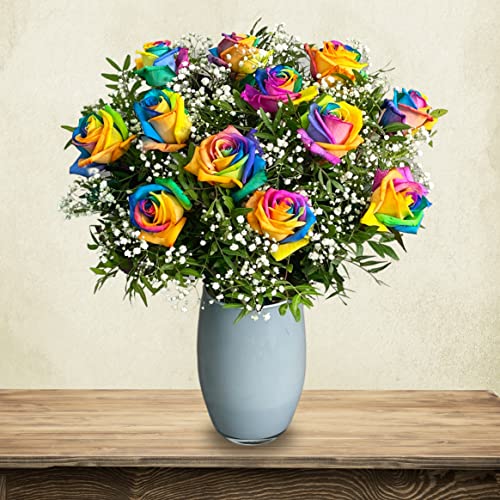 Rainbow Rose Bouquet for Special Occasions