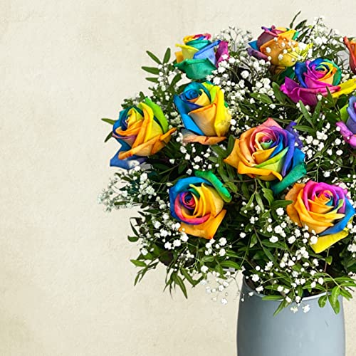 Rainbow Rose Bouquet for Special Occasions
