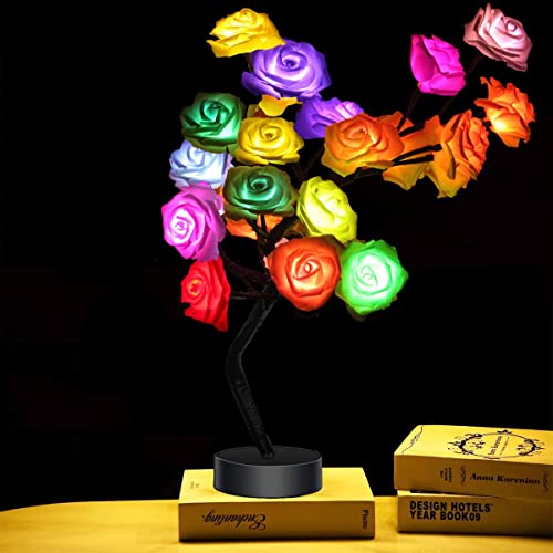 Colorful Flower Lamp Room Decor Gift for Her