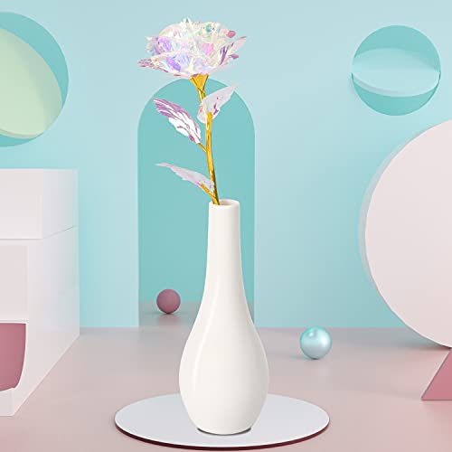 Luxury Rainbow Flower Bouquet with Vase