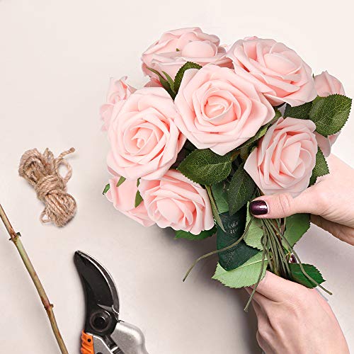 Blush Pink Artificial Roses for DIY Bouquets