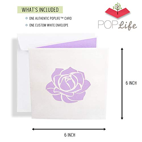 Pink Rose Pop Up Card - All Occasions