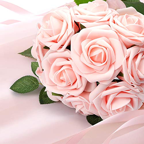 Blush Pink Artificial Roses for DIY Bouquets