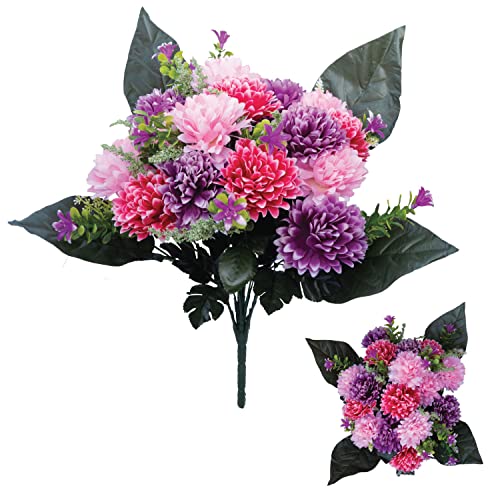 Mixed Bouquet: Hot Pink & Ivory Wine Flowers