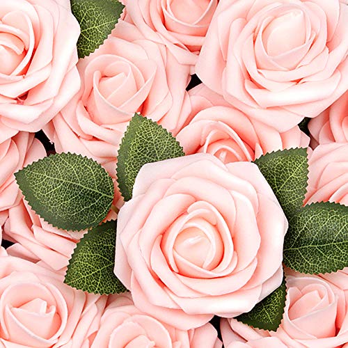 Blush Pink Artificial Roses for DIY Bouquets
