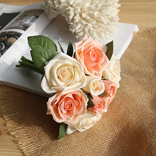 Silk Rose Bridal Bouquet for Home Decoration