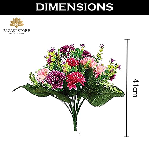 Mixed Bouquet: Hot Pink & Ivory Wine Flowers