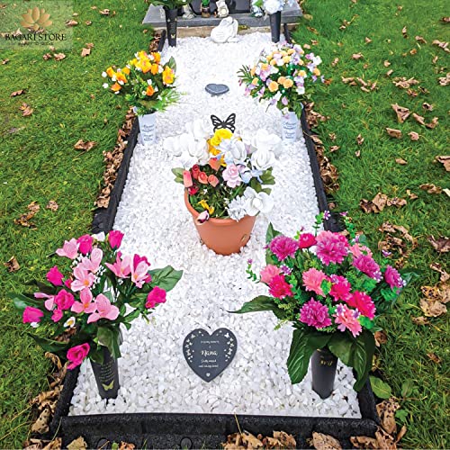 Mixed Bouquet: Hot Pink & Ivory Wine Flowers